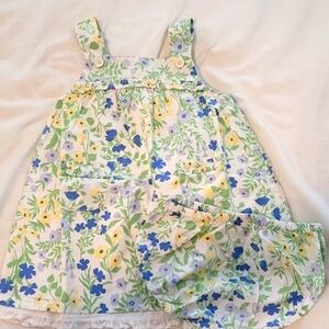 Floral Baby Dress with Bloomers